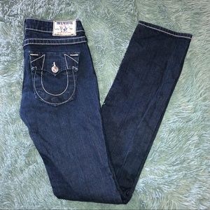 TRUE RELIGION Billy Jeans Dark Wash Straight Leg